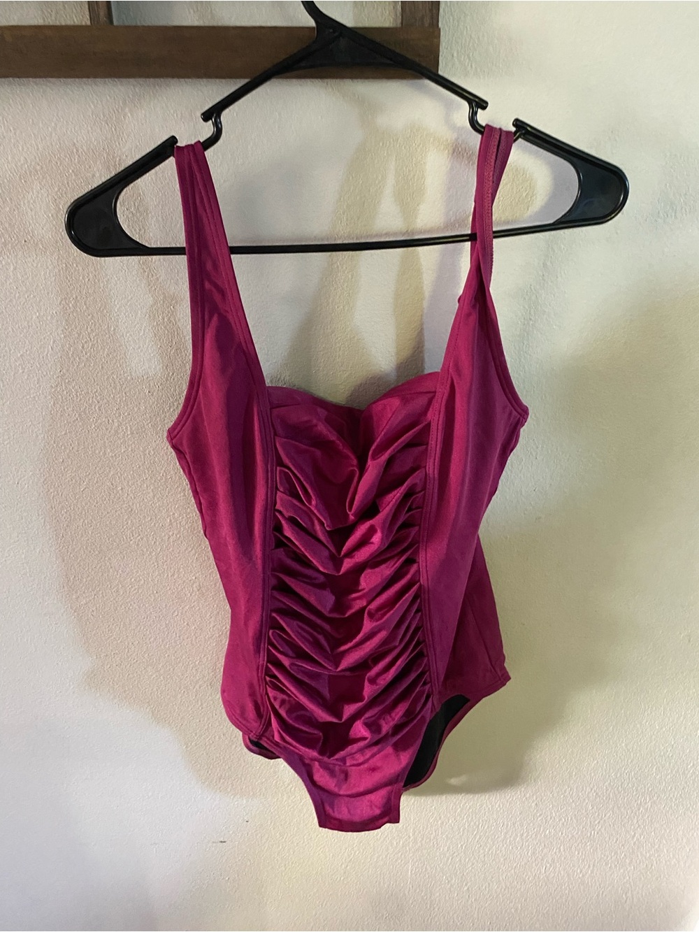 Calvin Klein Swimwear Purple Ruffle One-Piece Swimsuit Size 10
